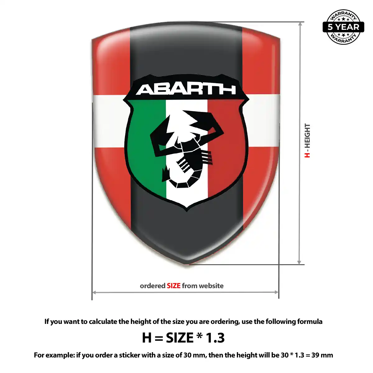 Abarth Emblem Silicone Premium Dome