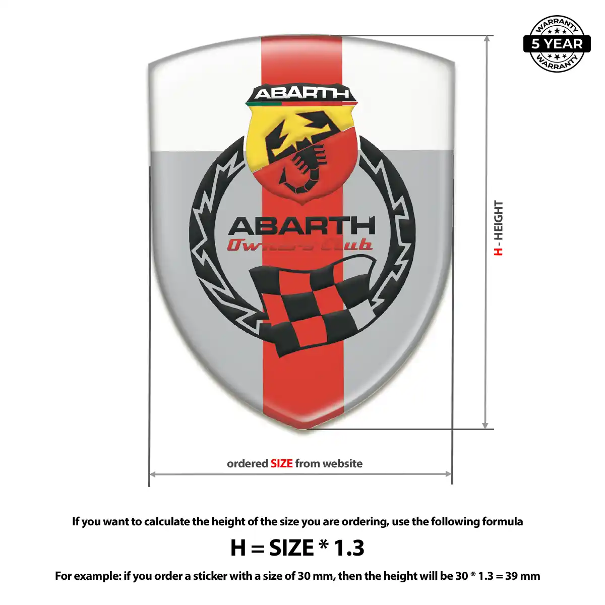 Abarth Emblem Silicone Prestige Line