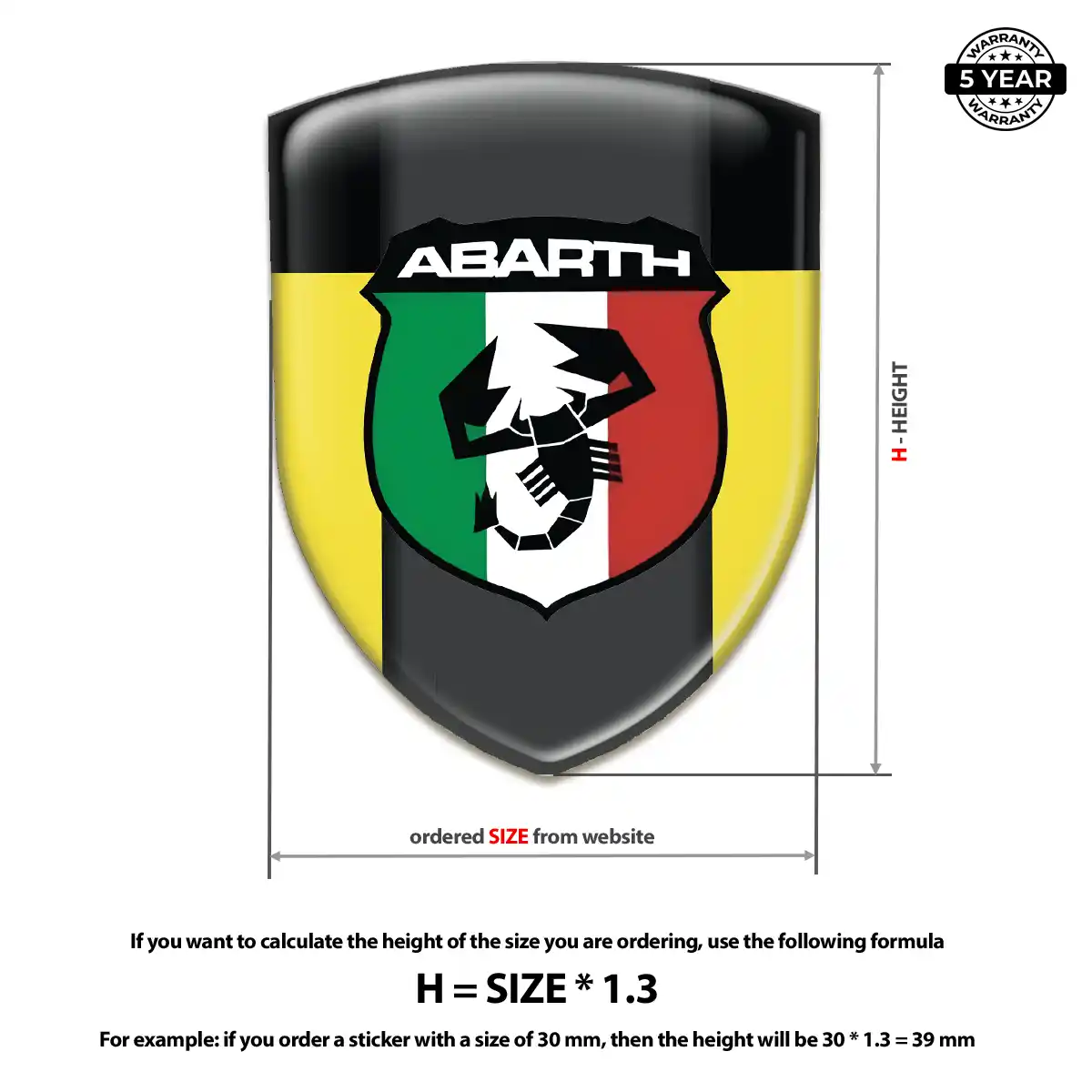 Abarth Emblem Silicone Prime Quality
