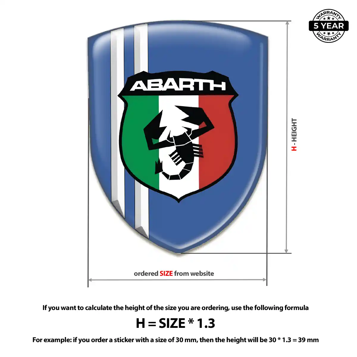 Abarth Emblem Silicone Refined Design