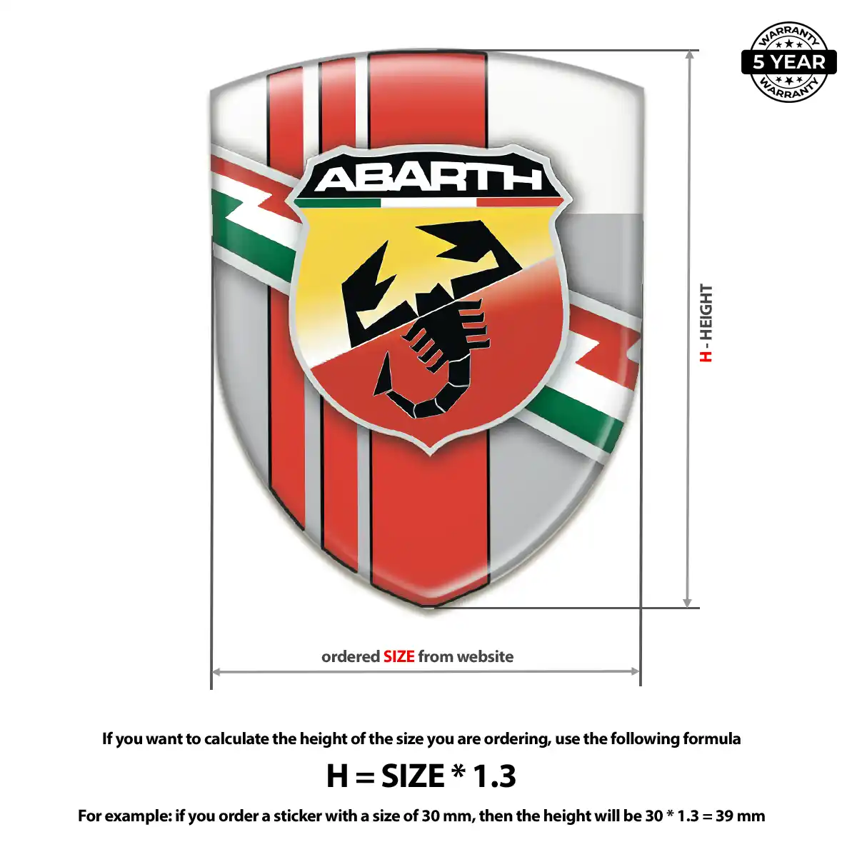 Abarth Emblem Silicone Sleek Style