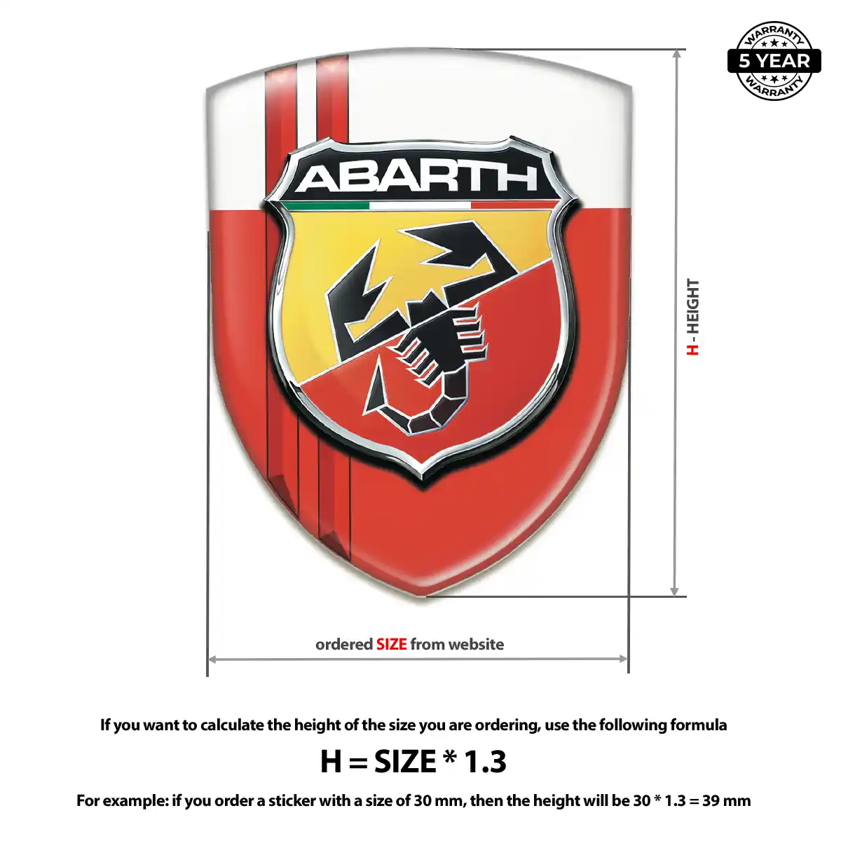 Abarth Emblem Silicone Superior Craft