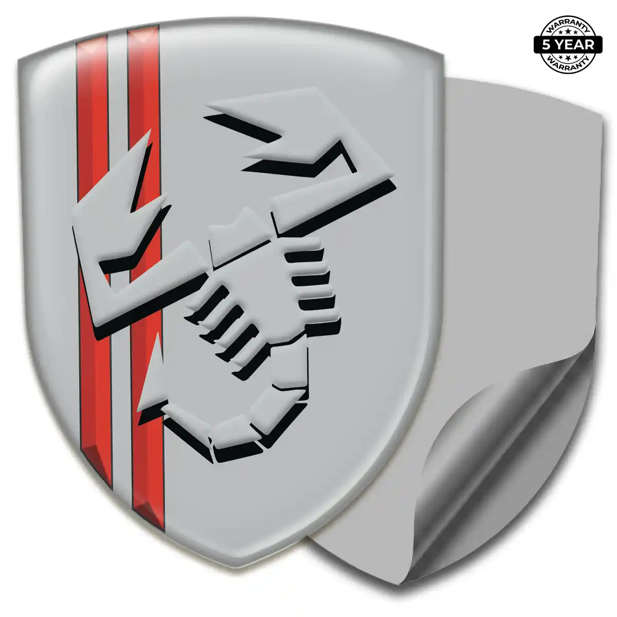Abarth Epoxy Domed Sticker Exterior Luxe