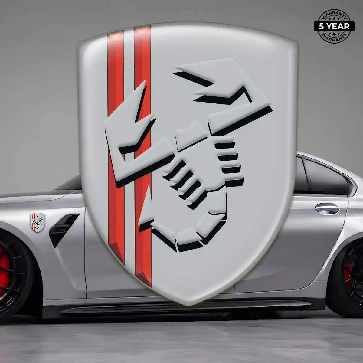 Abarth Epoxy Domed Sticker Exterior Luxe