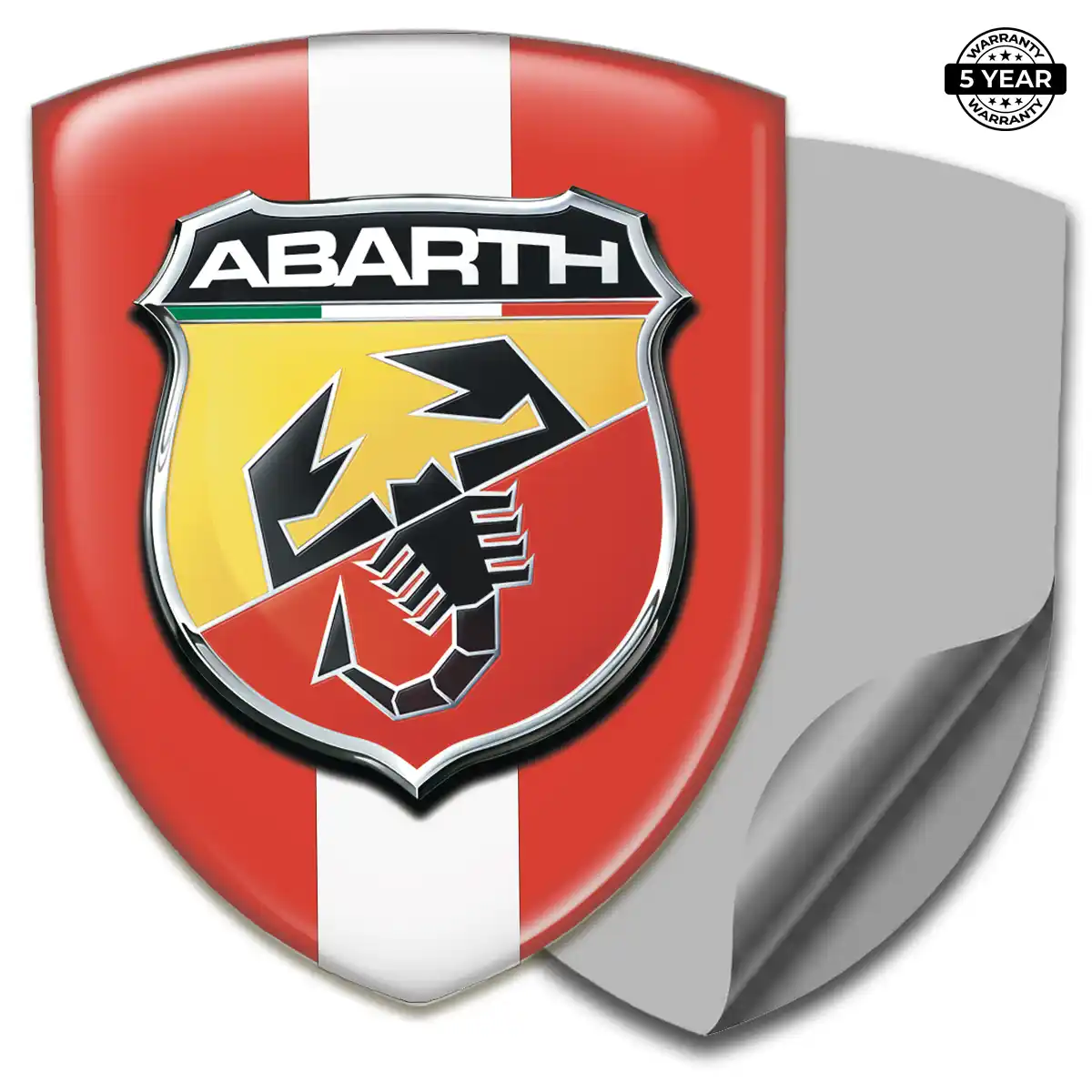 Abarth Epoxy Domed Sticker Opulent Line