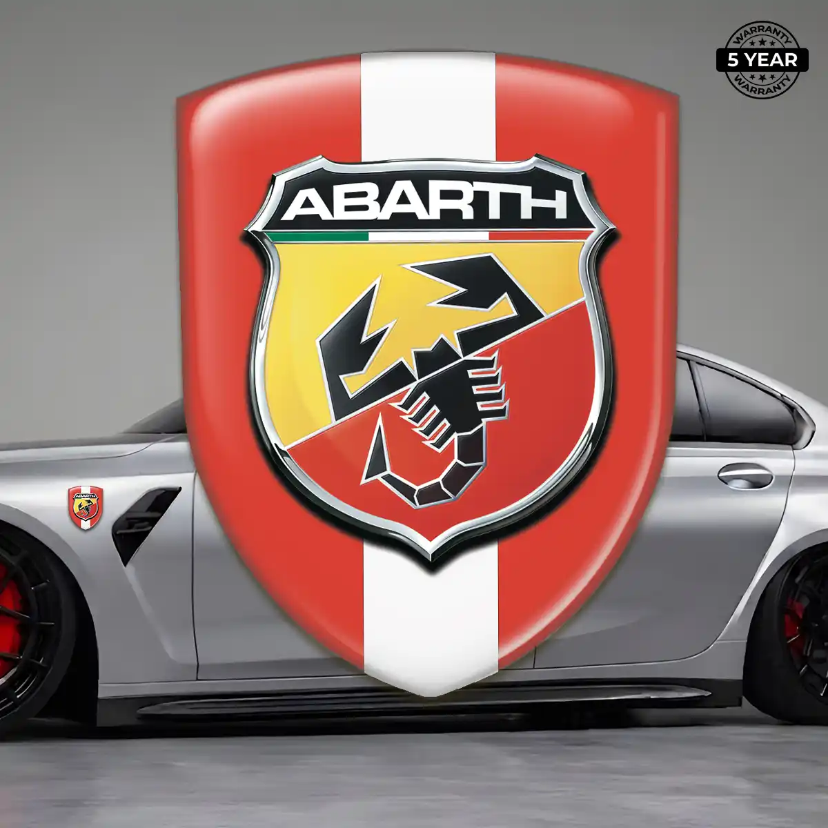 Abarth Epoxy Domed Sticker Opulent Line