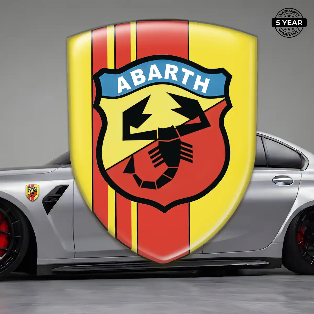 Abarth Epoxy Domed Sticker Outer Style