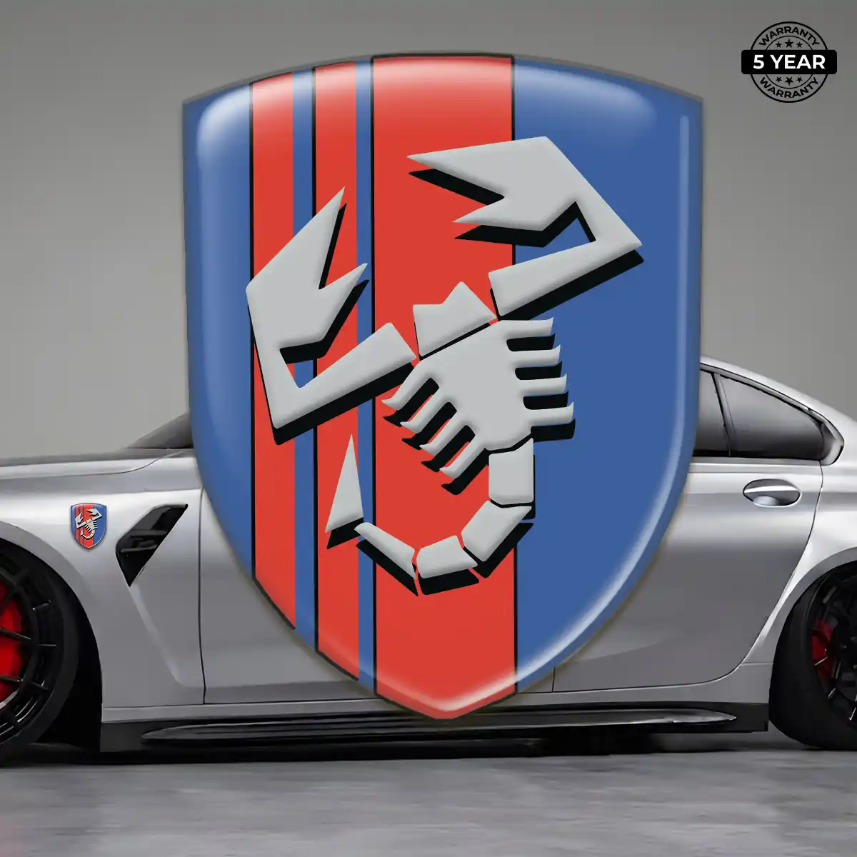 Abarth Epoxy Domed Sticker Performance Style