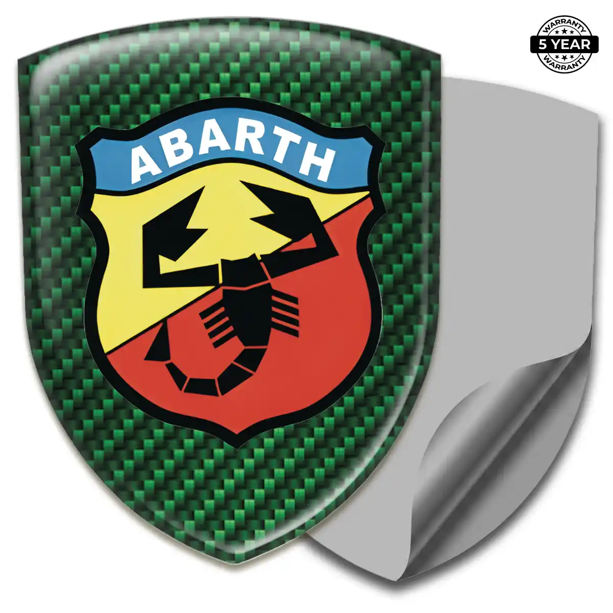 Abarth Epoxy Domed Sticker Premium Dome