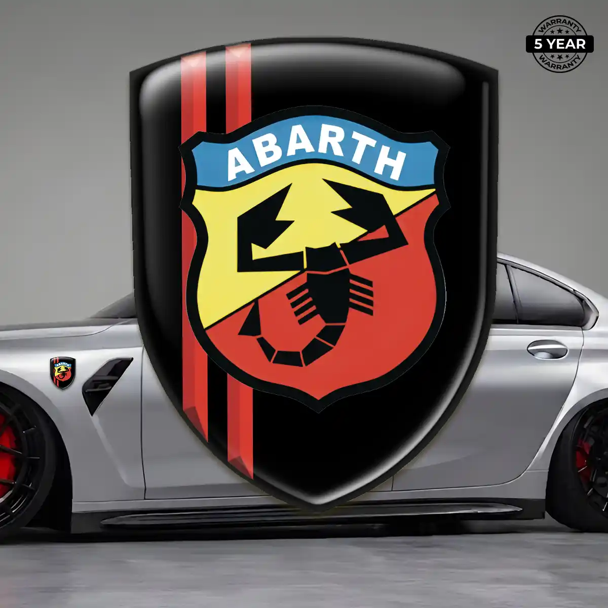 Abarth Epoxy Domed Sticker Prestige Line