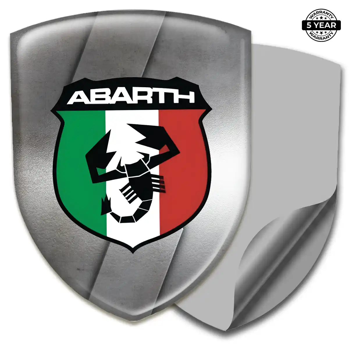 Abarth Epoxy Domed Sticker Prime Quality