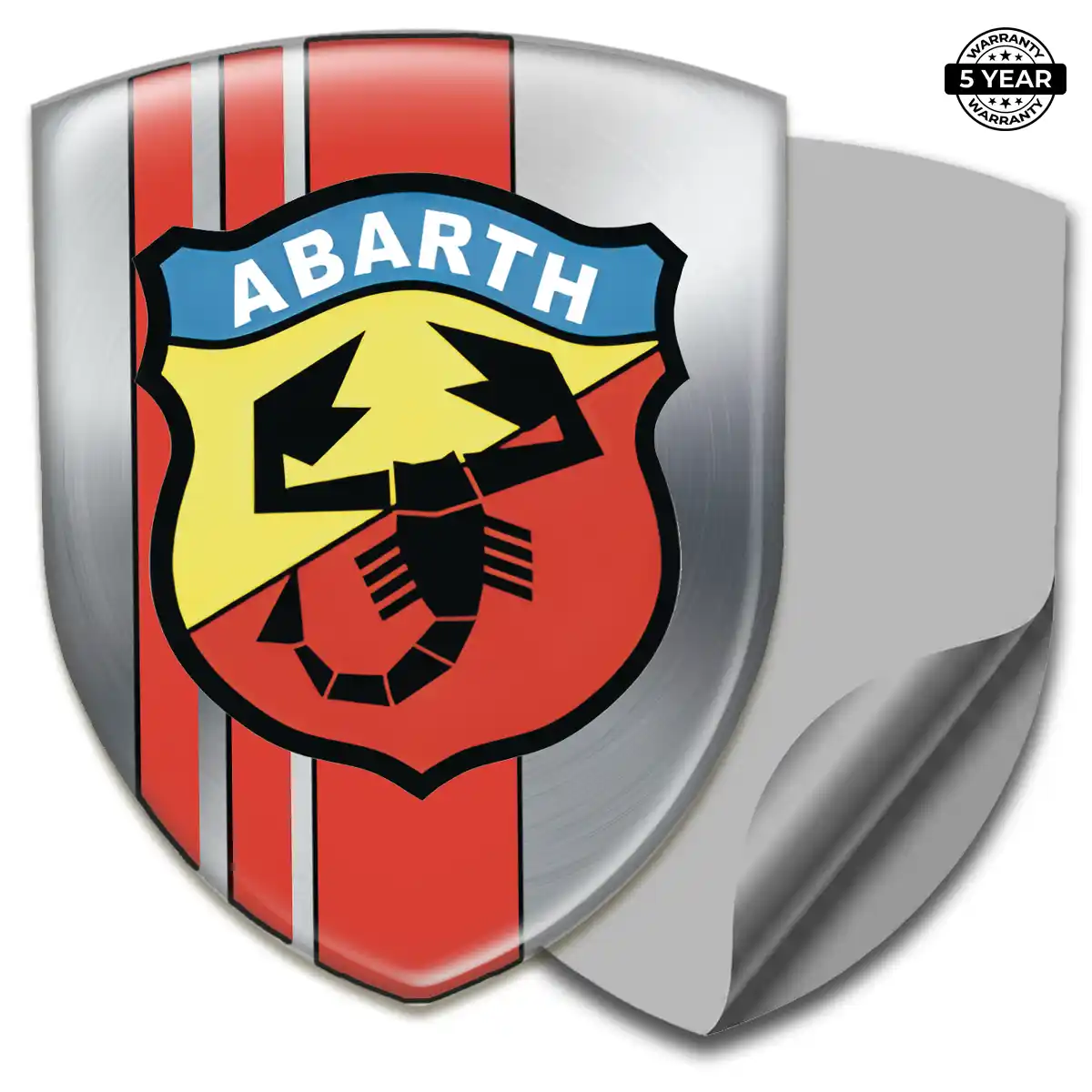 Abarth Epoxy Domed Sticker Resin Elite