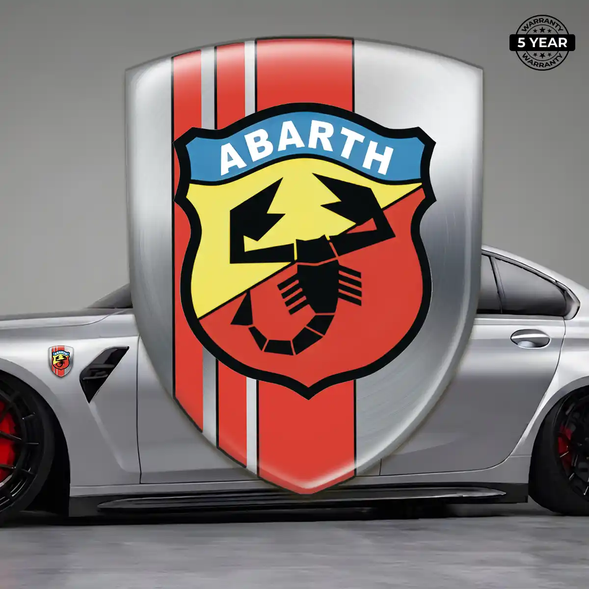 Abarth Epoxy Domed Sticker Resin Elite