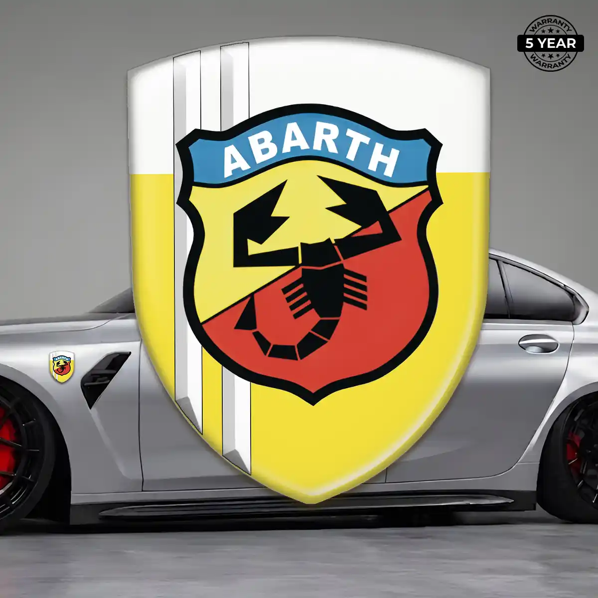 Abarth Epoxy Domed Sticker Resin Luxe