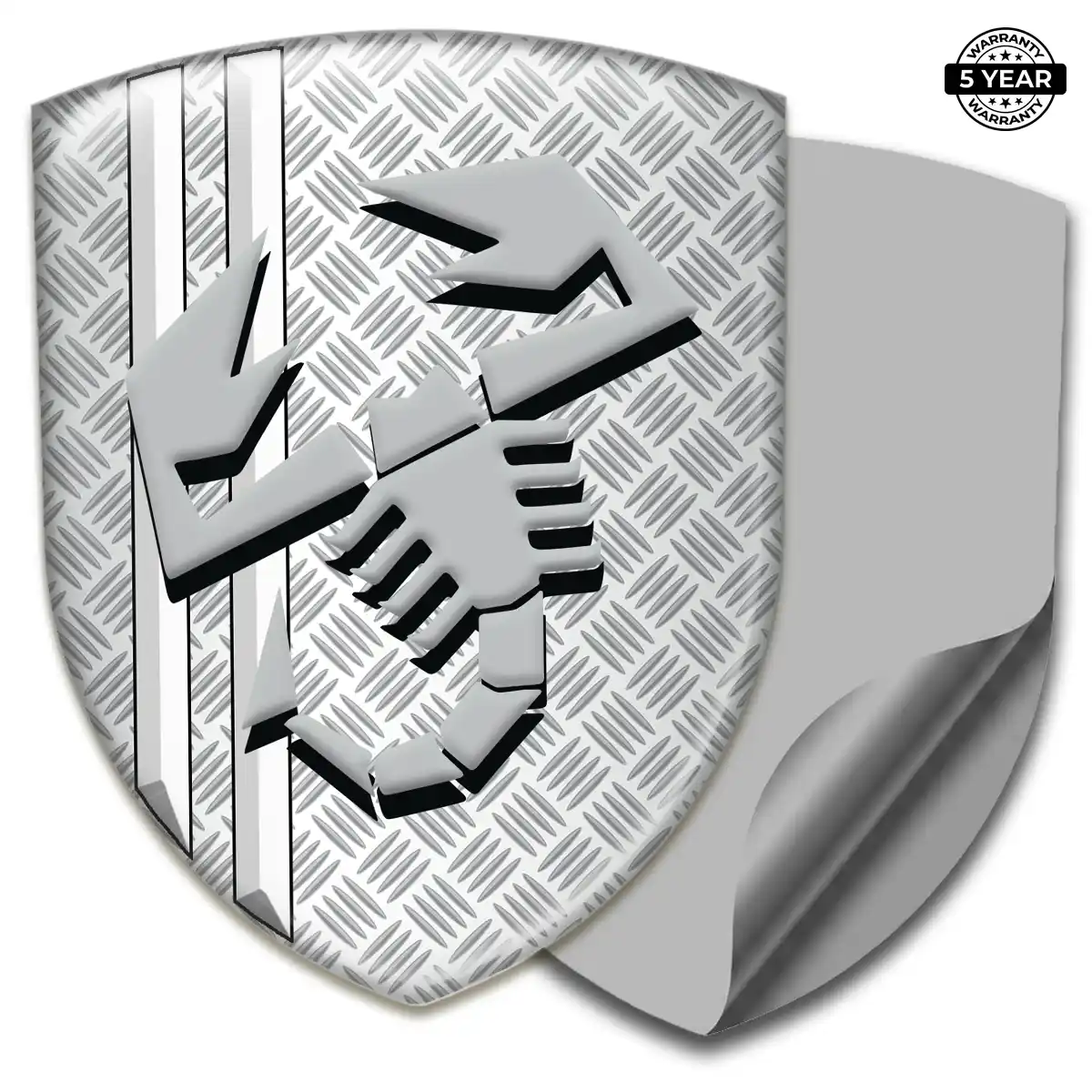 Abarth Epoxy Domed Sticker Sport Tuning