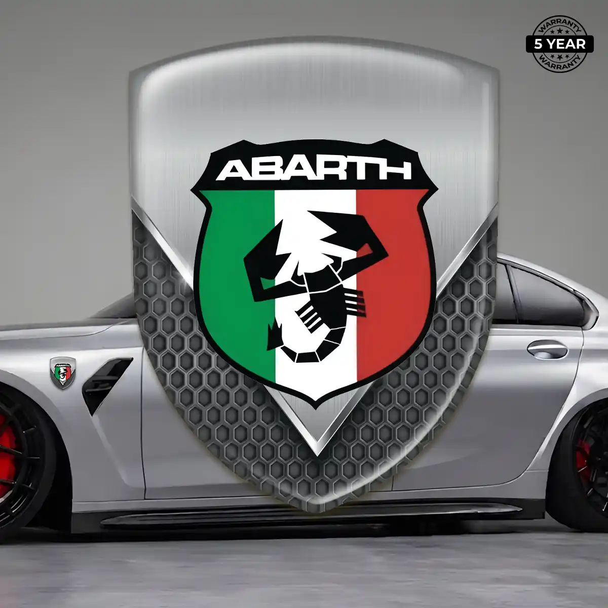 Abarth Epoxy Domed Sticker Superior Craft