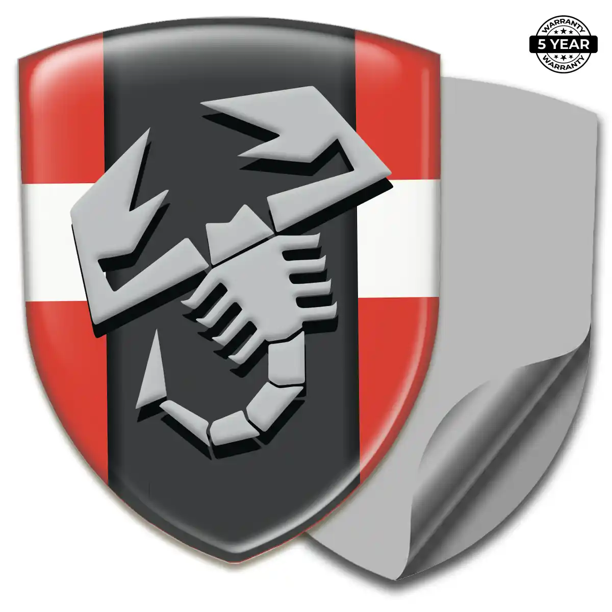 Abarth Gel Badge Sticker Auto Tuning