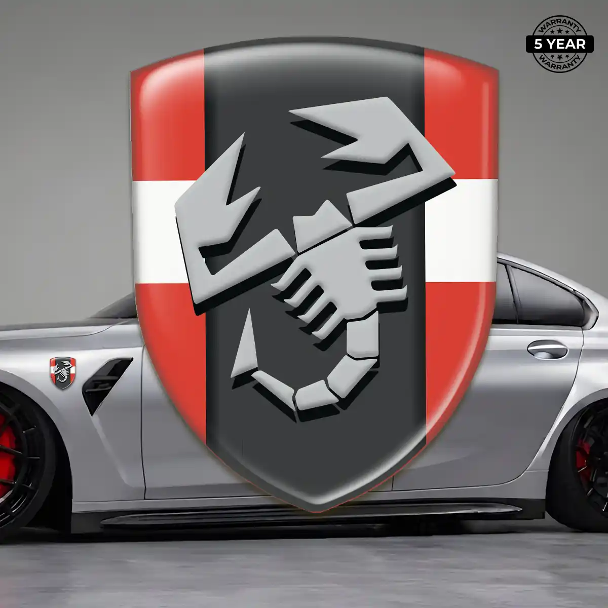 Abarth Gel Badge Sticker Auto Tuning