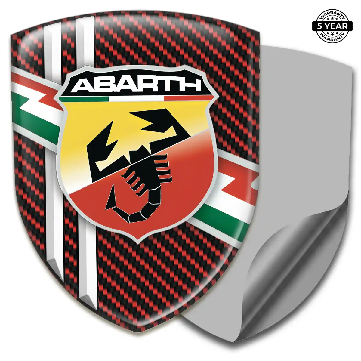 Abarth Gel Badge Sticker Cabin Style