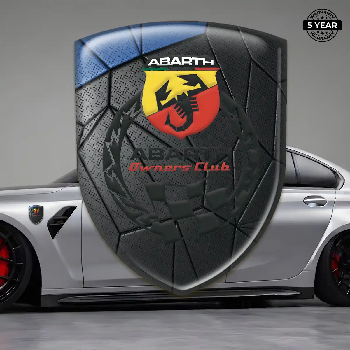 Abarth Gel Badge Sticker Elite Edition