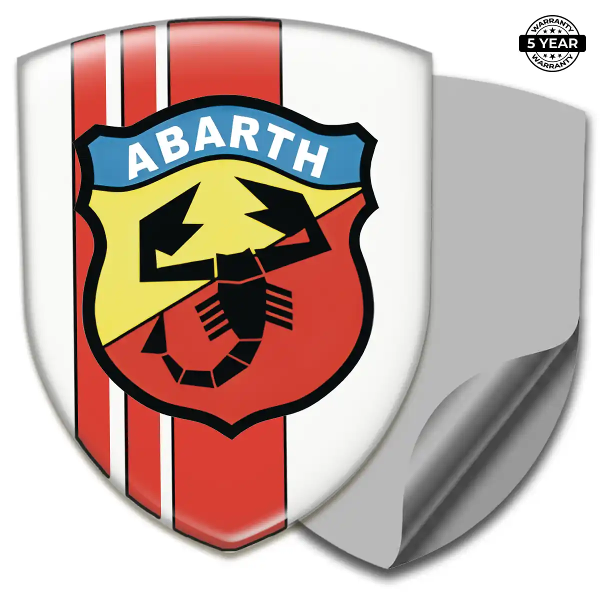 Abarth Gel Badge Sticker Interior Elegance