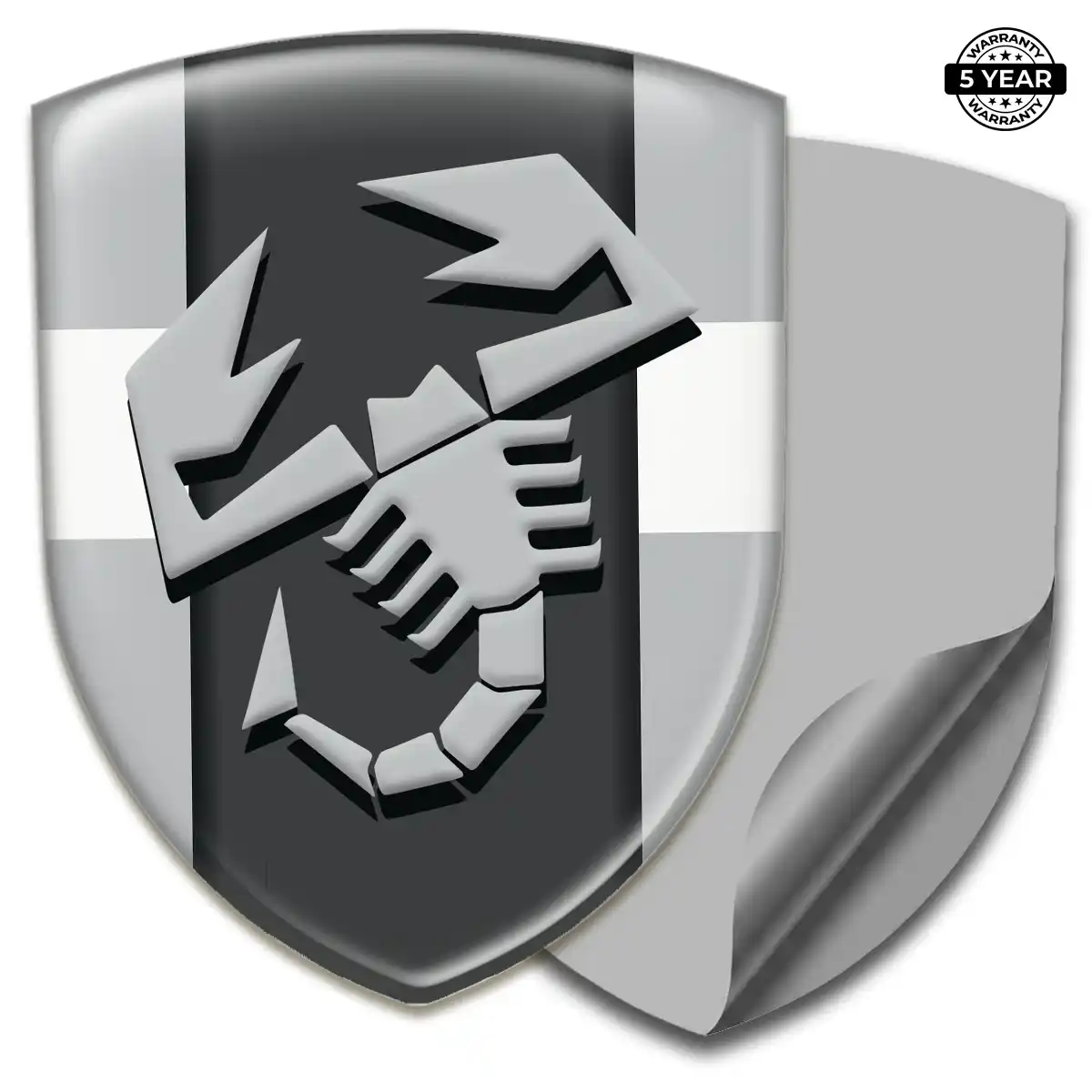 Abarth Gel Badge Sticker Performance Style