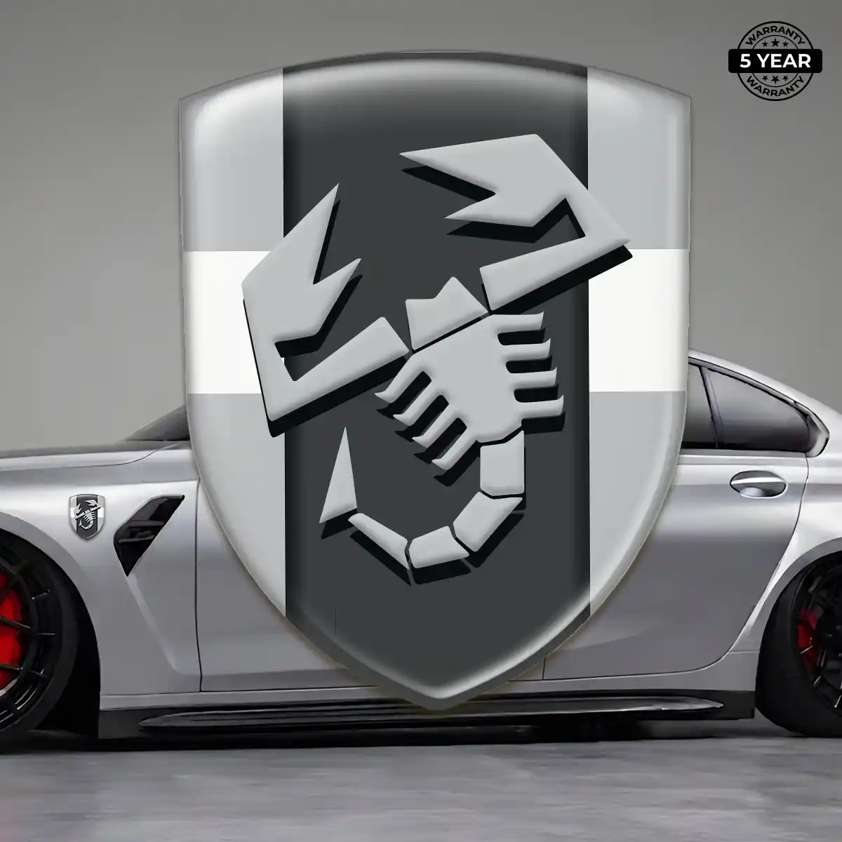 Abarth Gel Badge Sticker Performance Style