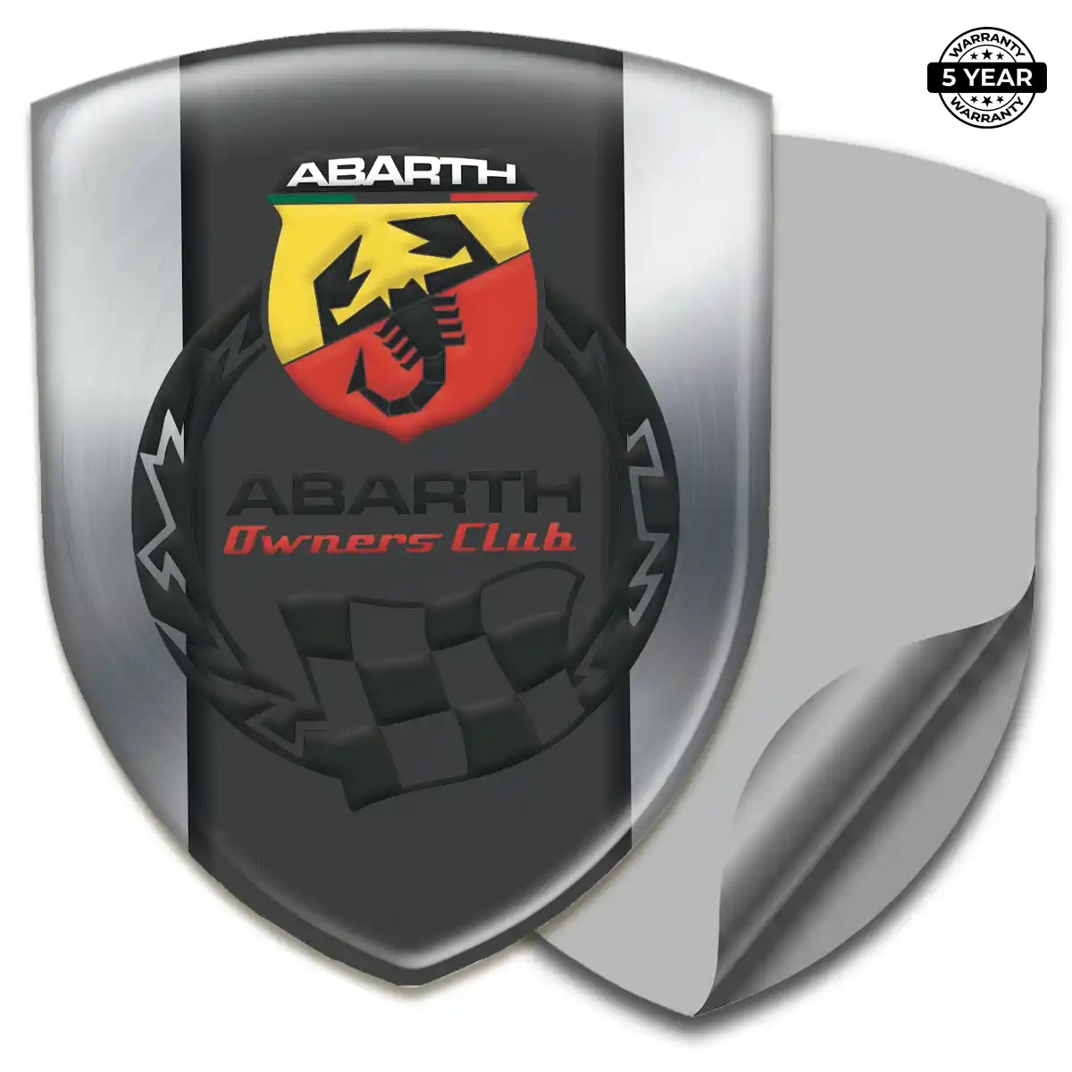 Abarth Gel Badge Sticker Prestige Line