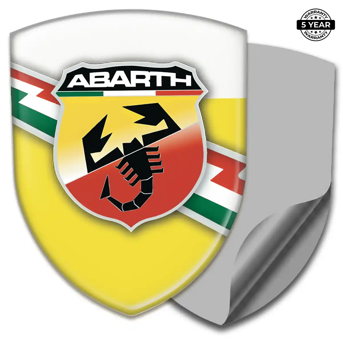 Abarth Gel Badge Sticker Signature Grade