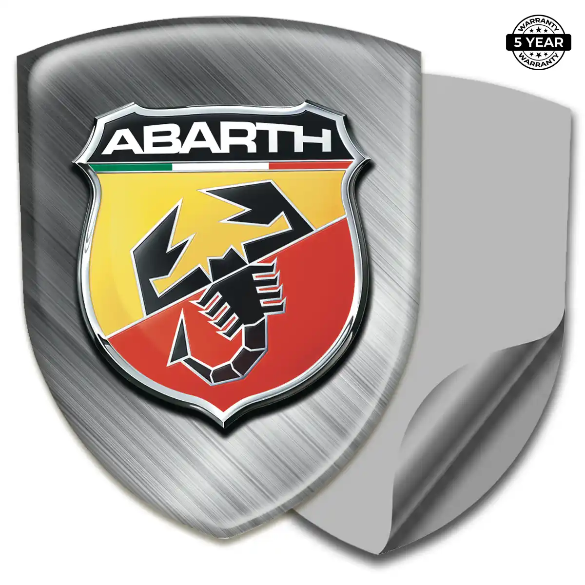 Abarth Gel Badge Sticker Sleek Style