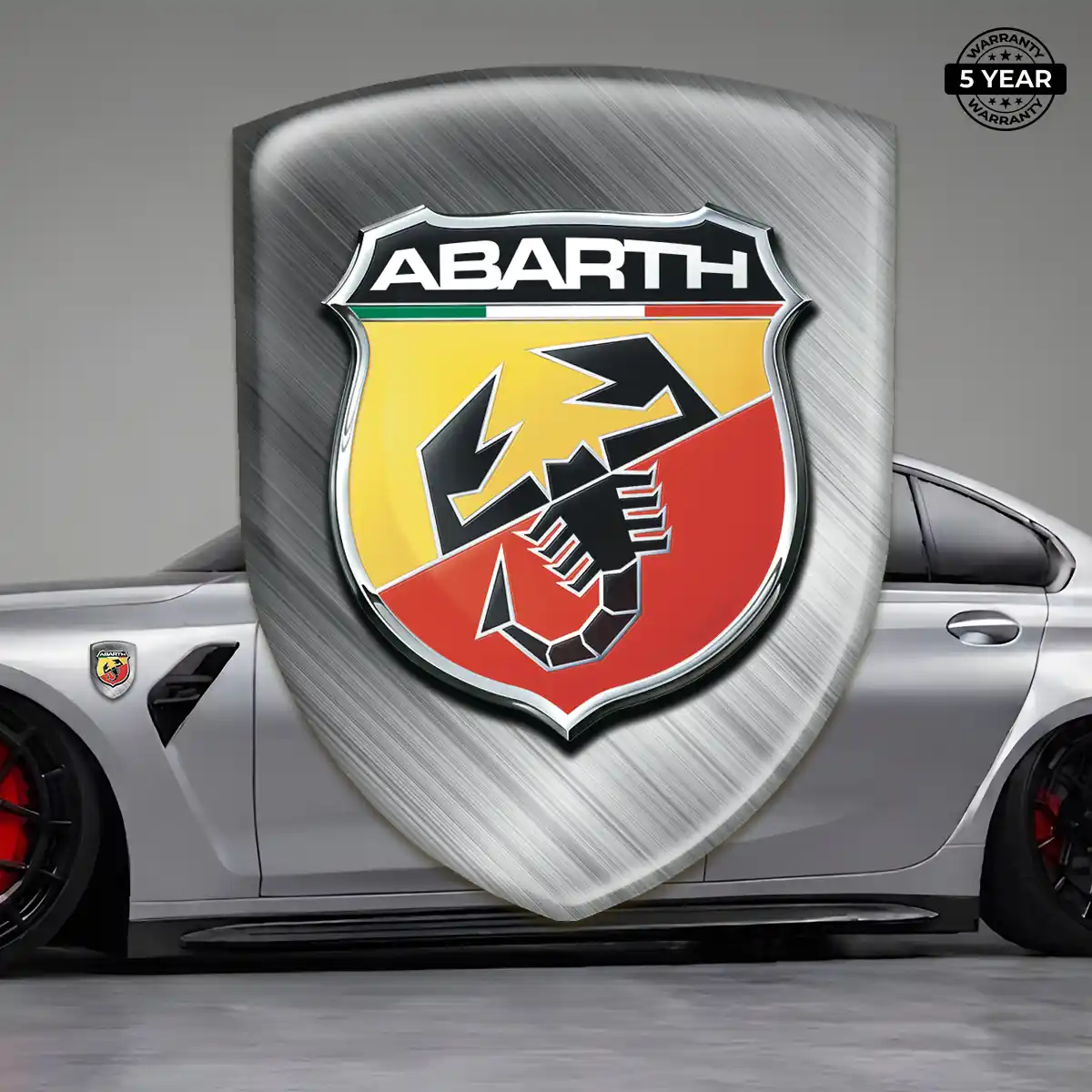 Abarth Gel Badge Sticker Sleek Style
