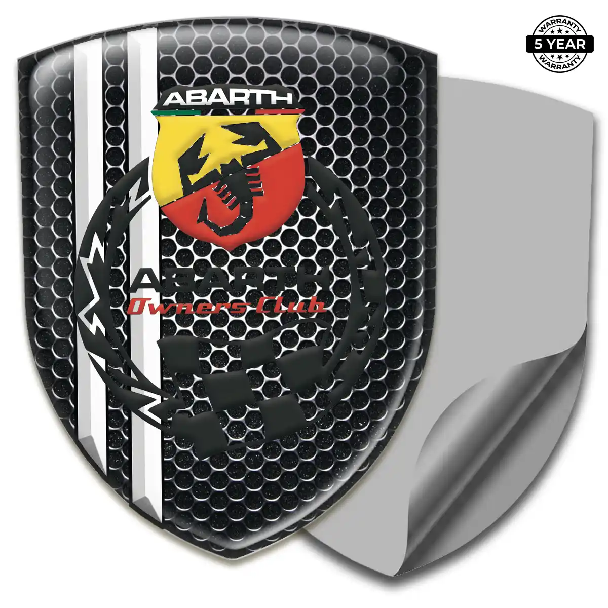 Abarth Gel Badge Sticker Street Tuning