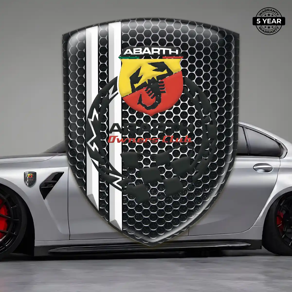 Abarth Gel Badge Sticker Street Tuning
