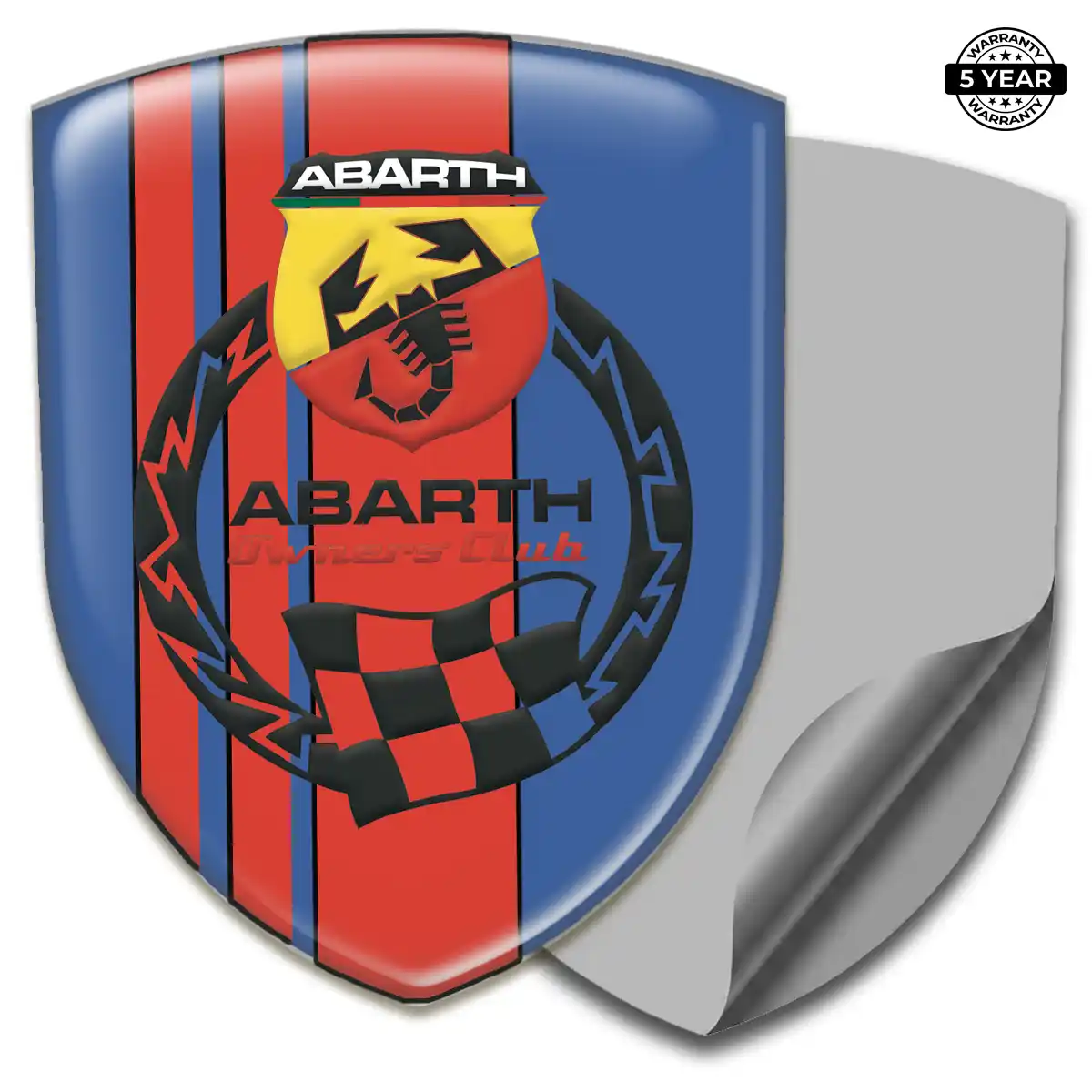 Abarth Gel Badge Sticker Superior Craft