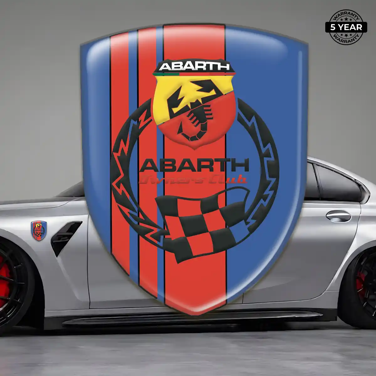 Abarth Gel Badge Sticker Superior Craft