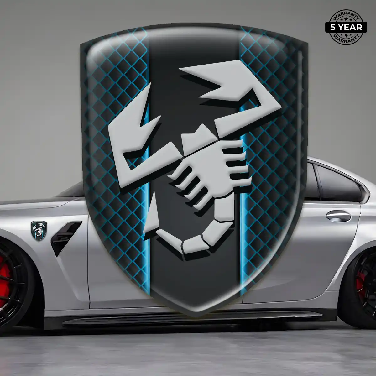 Abarth Gel Emblem Sticker Auto Tuning
