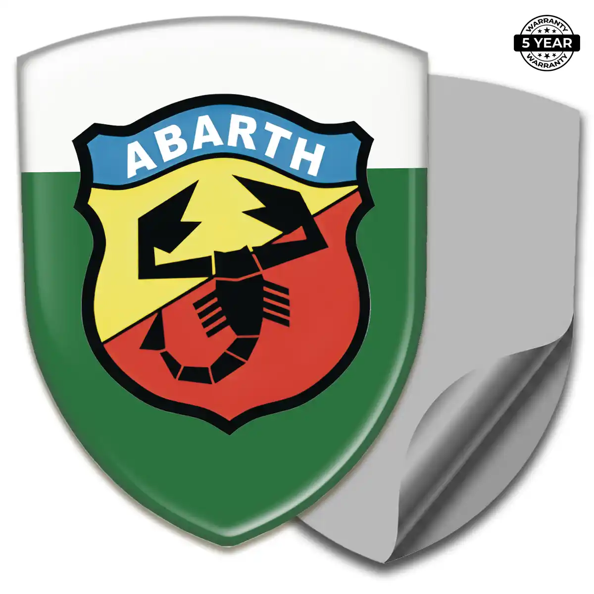 Abarth Gel Emblem Sticker Cabin Style