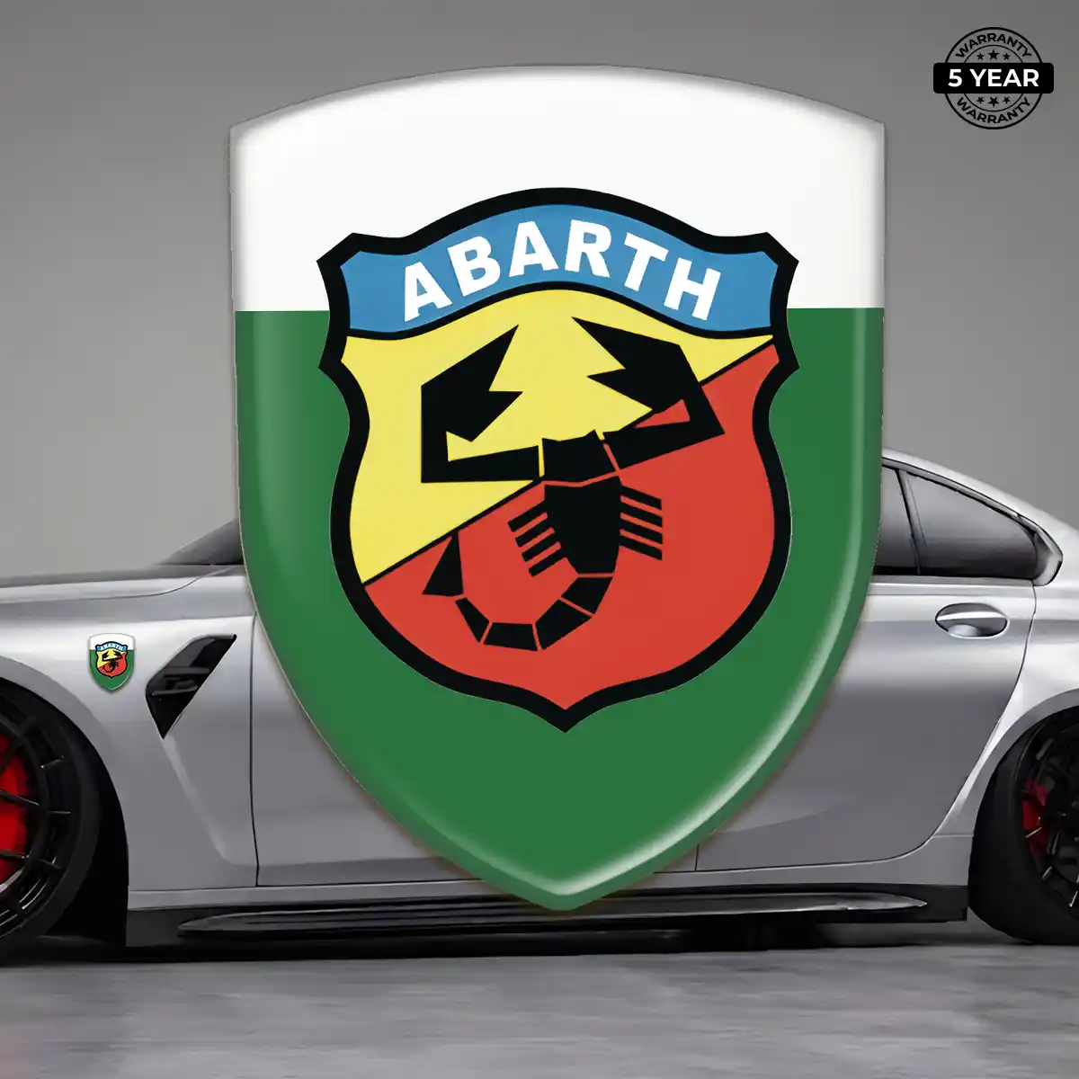 Abarth Gel Emblem Sticker Cabin Style