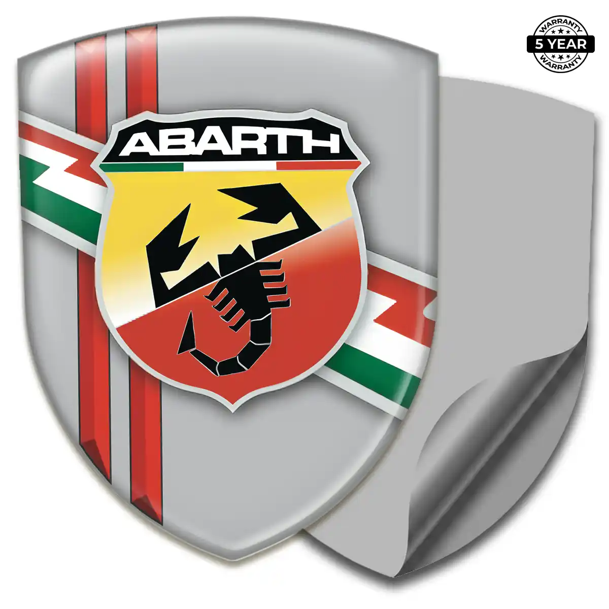 Abarth Gel Emblem Sticker Elite Finish
