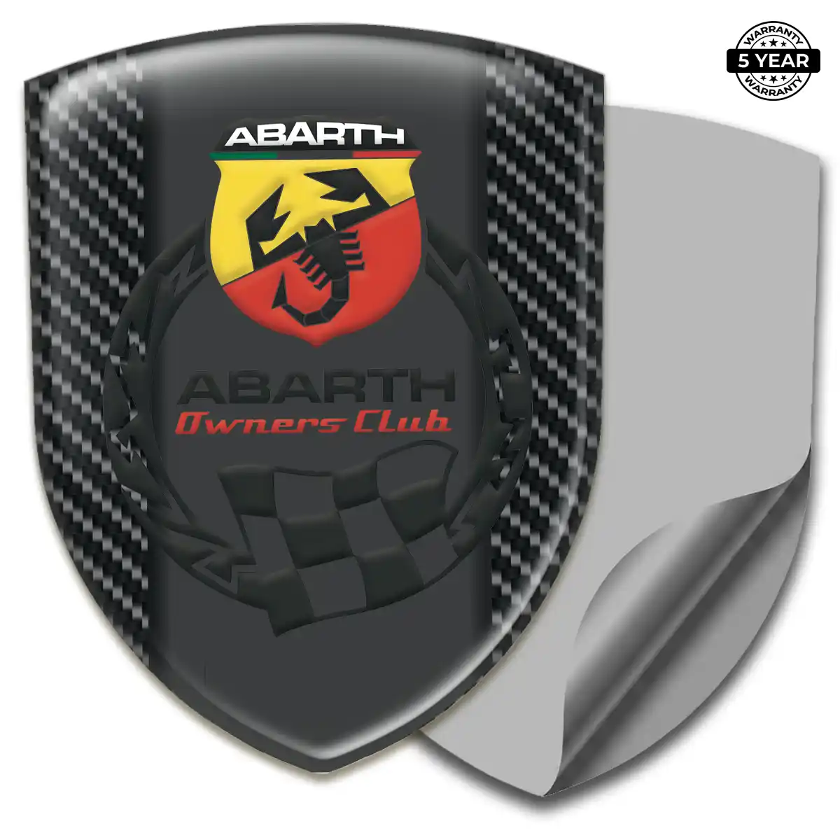 Abarth Gel Emblem Sticker Exterior Luxe