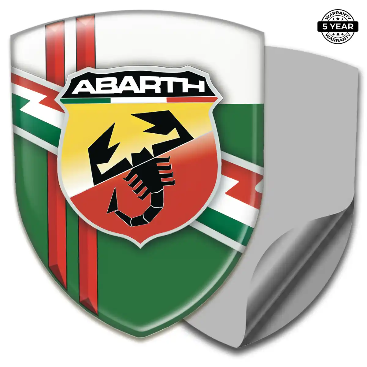 Abarth Gel Emblem Sticker Interior Luxe