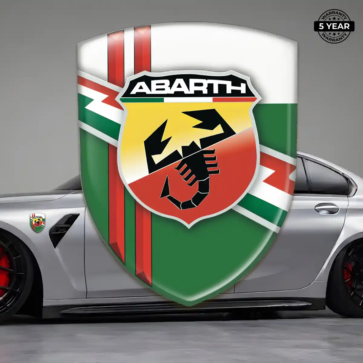 Abarth Gel Emblem Sticker Interior Luxe