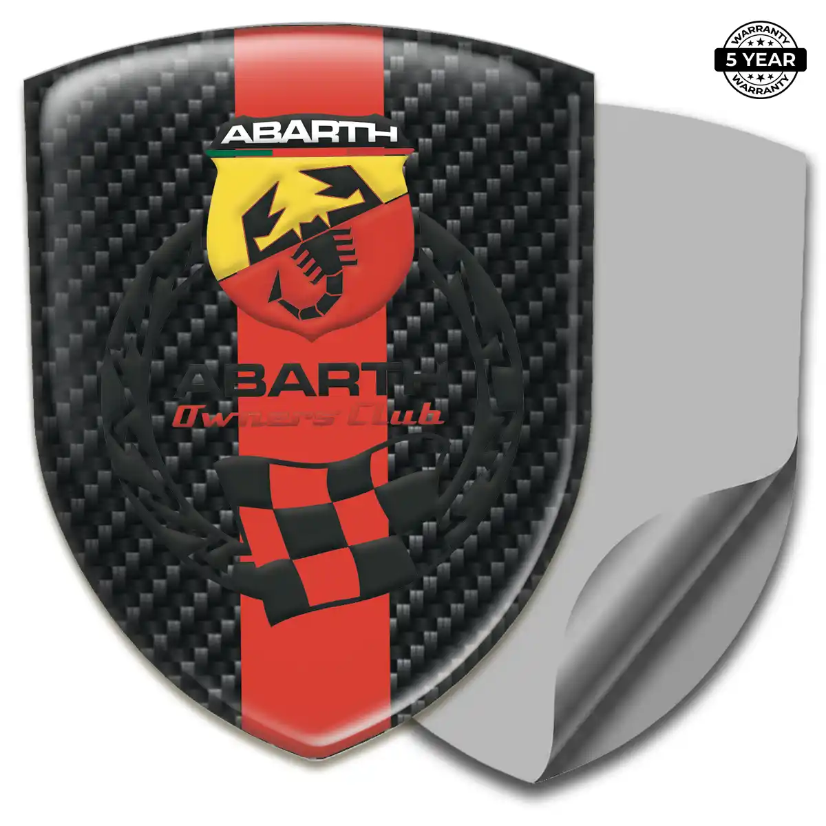 Abarth Gel Emblem Sticker Noble Edition