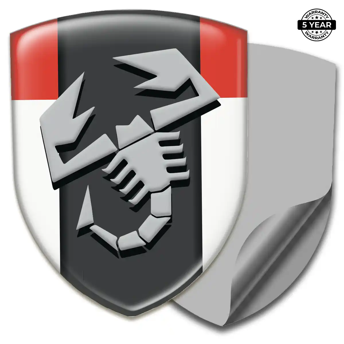 Abarth Gel Emblem Sticker Outer Style