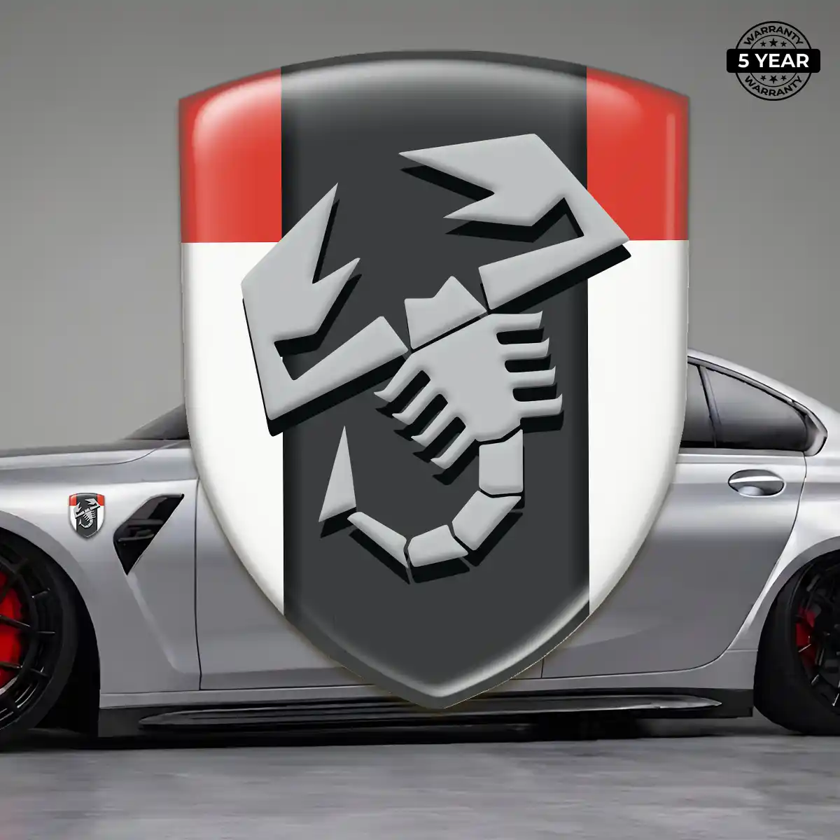 Abarth Gel Emblem Sticker Outer Style