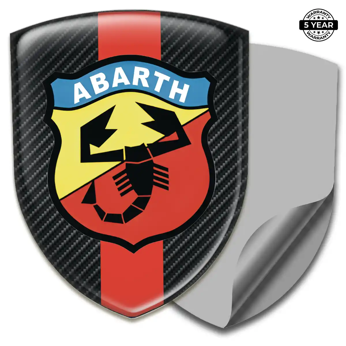 Abarth Gel Emblem Sticker Performance Style