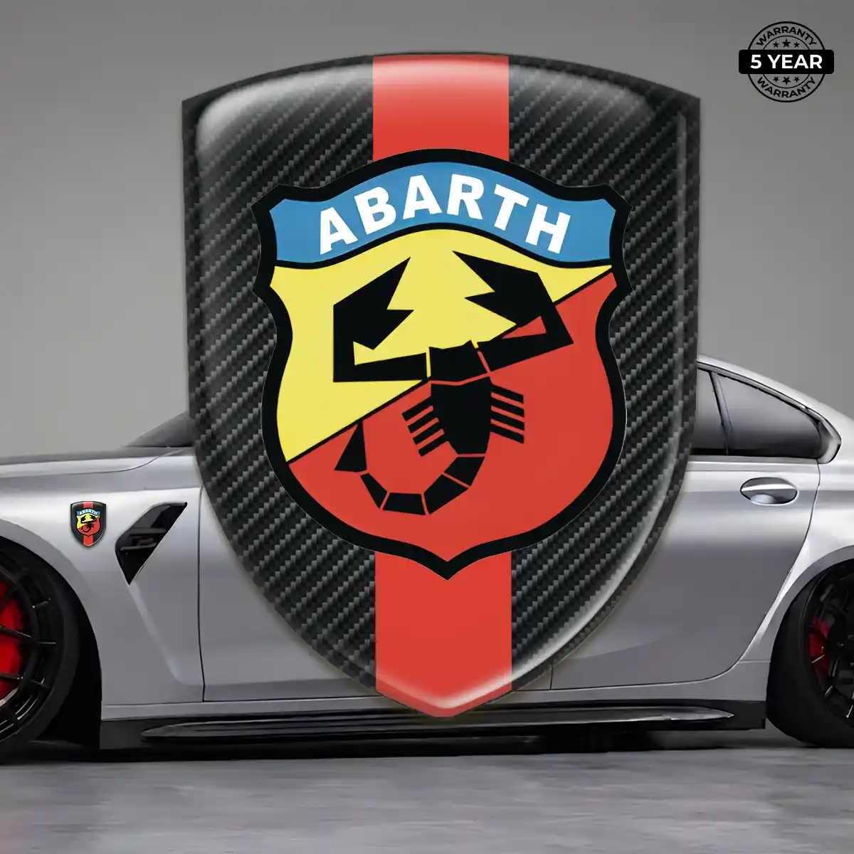 Abarth Gel Emblem Sticker Performance Style