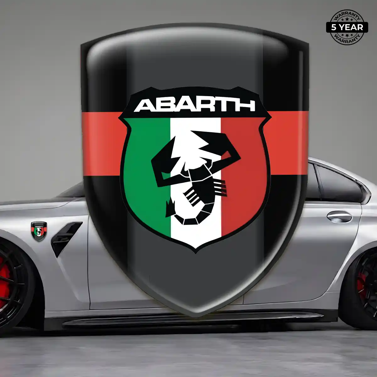 Abarth Gel Emblem Sticker Prime Quality