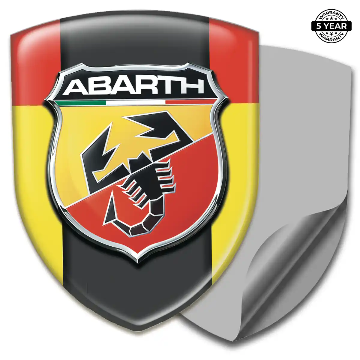 Abarth Gel Emblem Sticker Resin Elite