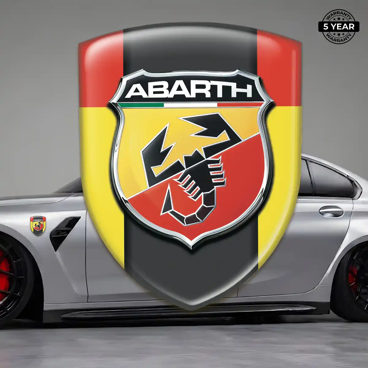 Abarth Gel Emblem Sticker Resin Elite